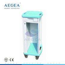 AG-CHT004 abs stainless steel medical instrument cart patient recording trolley